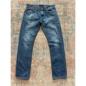 Bullhead Skinny Jeans Men's Size 30x30 Blue Fade Stretch Denim Punk Rock Grunge